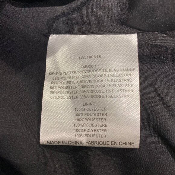 Lili Sidonio Fringe-Trim Plaid Blazer Grey Check - Women's Size XS - Picture 4 of 7